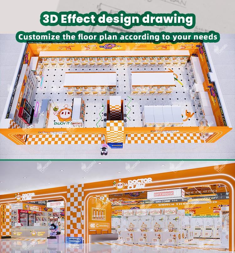 3D Design of the Claw Machine Stores