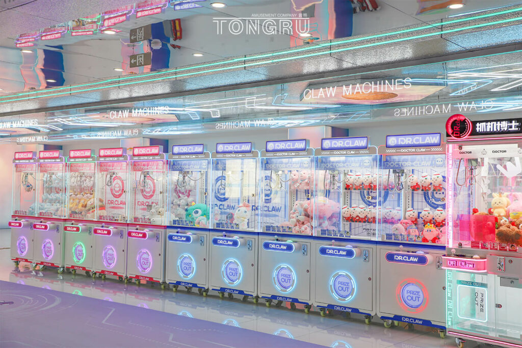 colorful claw machines