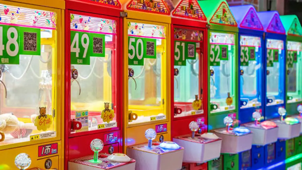 Arcade with crane game